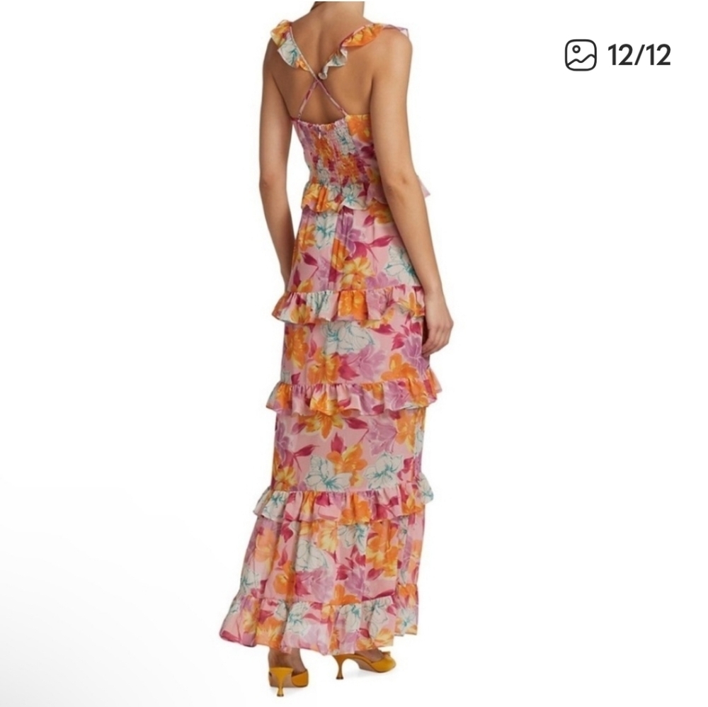 Wayf Floral Ruffle Maxi Dress - Picture 3 of 9